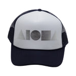 NAVY/WHITE/SILVER Adult Trucker