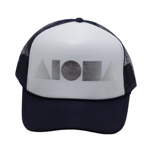 NAVY/WHITE/SILVER Adult Trucker
