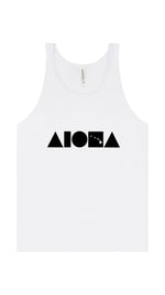 ISLAND SHAPES White Unisex Tank