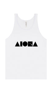 ISLAND SHAPES White Unisex Tank