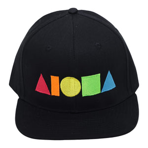 RAINBOW Black Adult Snapback