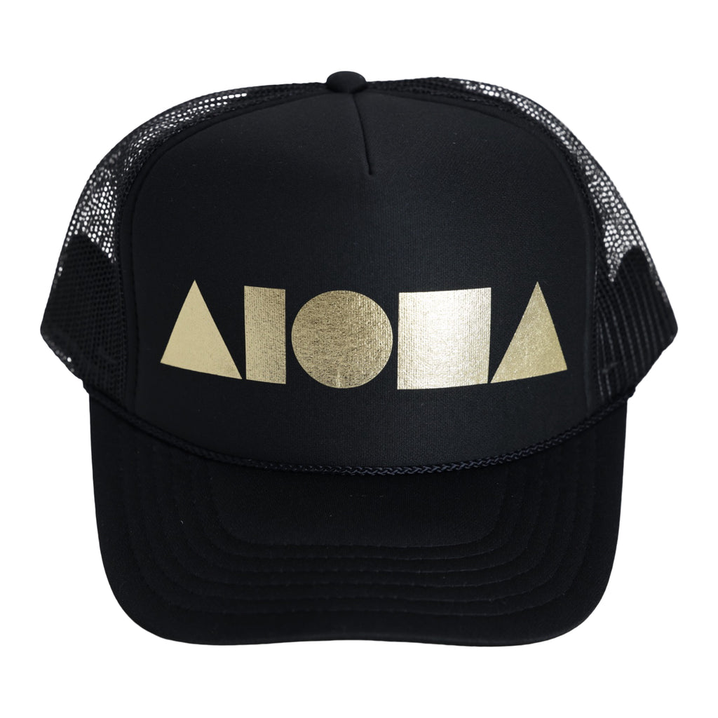 BLACK/GOLD Adult Trucker