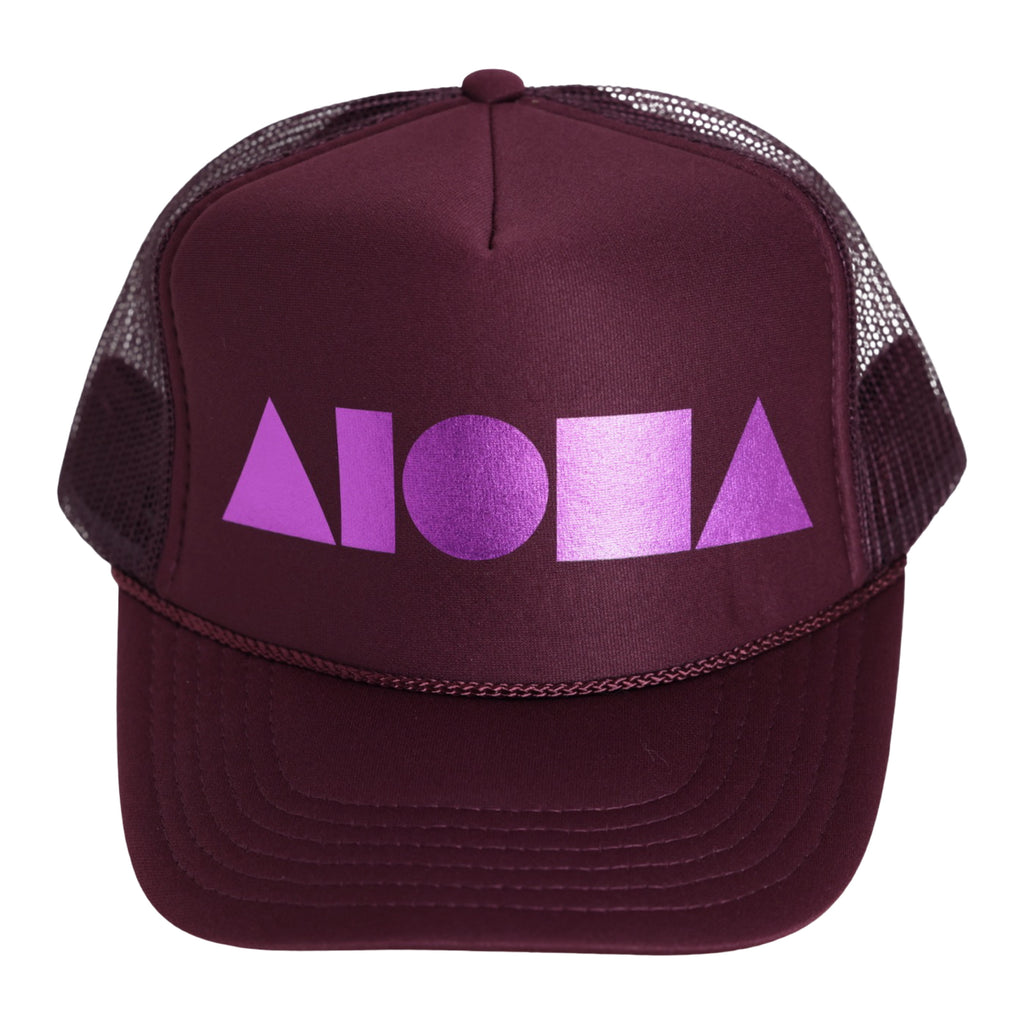 MAROON/PINK Adult Trucker