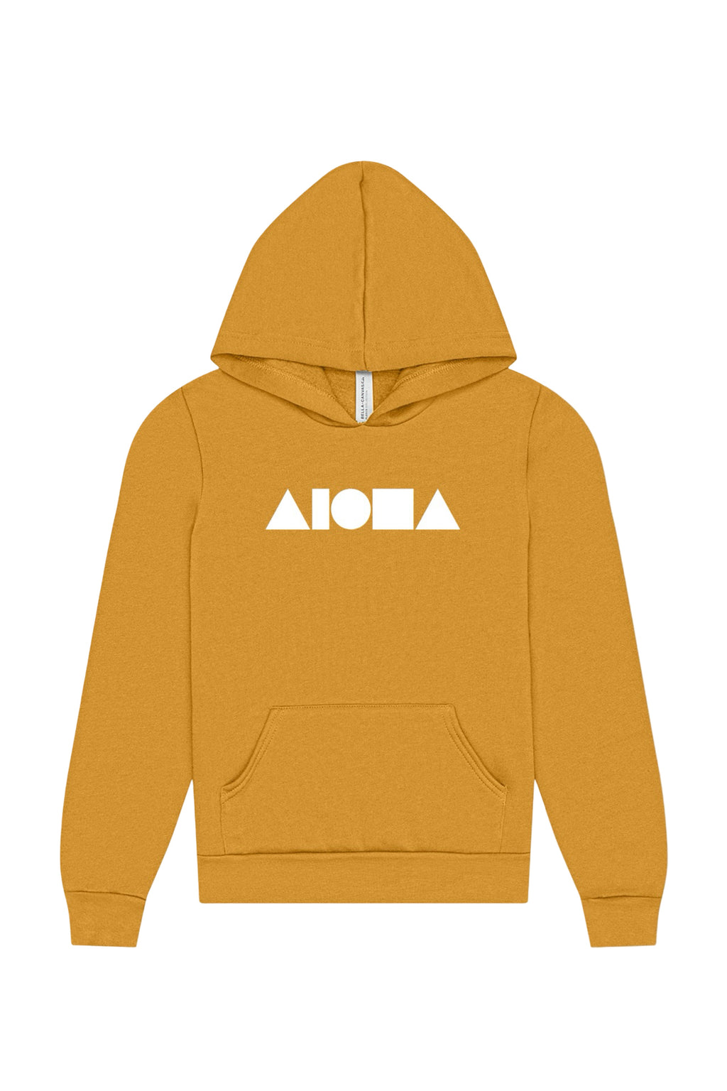 ALOHA SHAPES Heather Mustard Youth Pullover Fleece Hoodie
