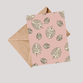 PINK MONSTERA Greeting Card