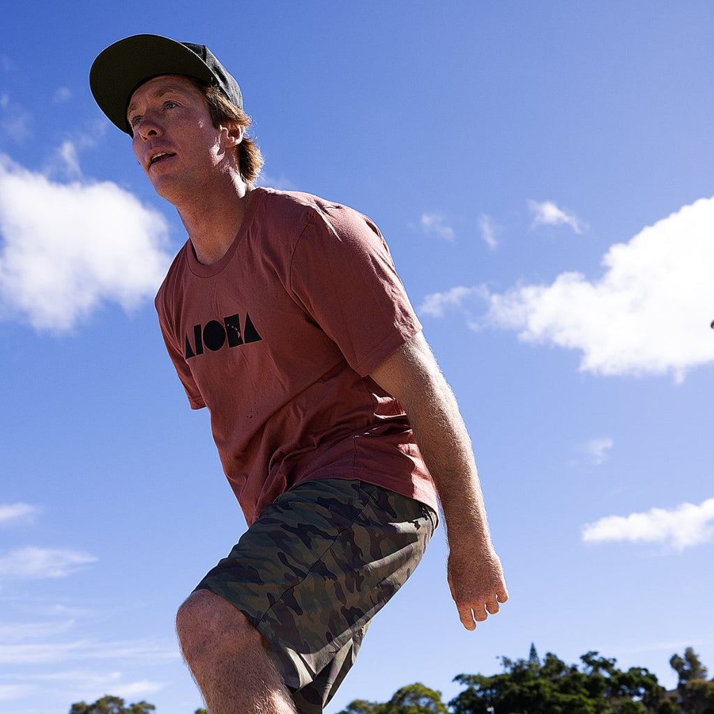 ISLAND SHAPES Tri-Blend Heather Clay Unisex Tee