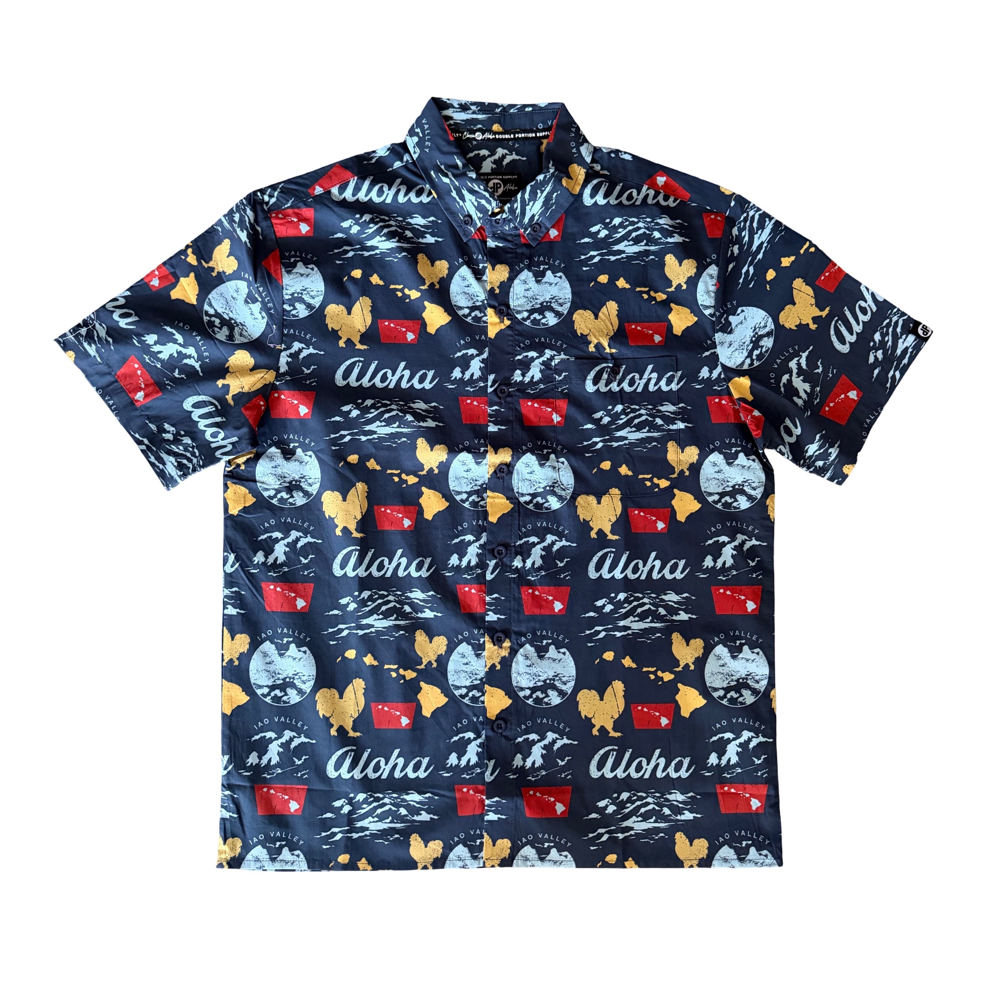 IAO VALLEY Button-up Aloha Shirt