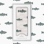 GONE FISHING Muslin Keiki Swaddle