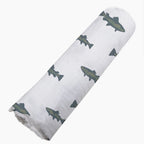 GONE FISHING Muslin Keiki Swaddle