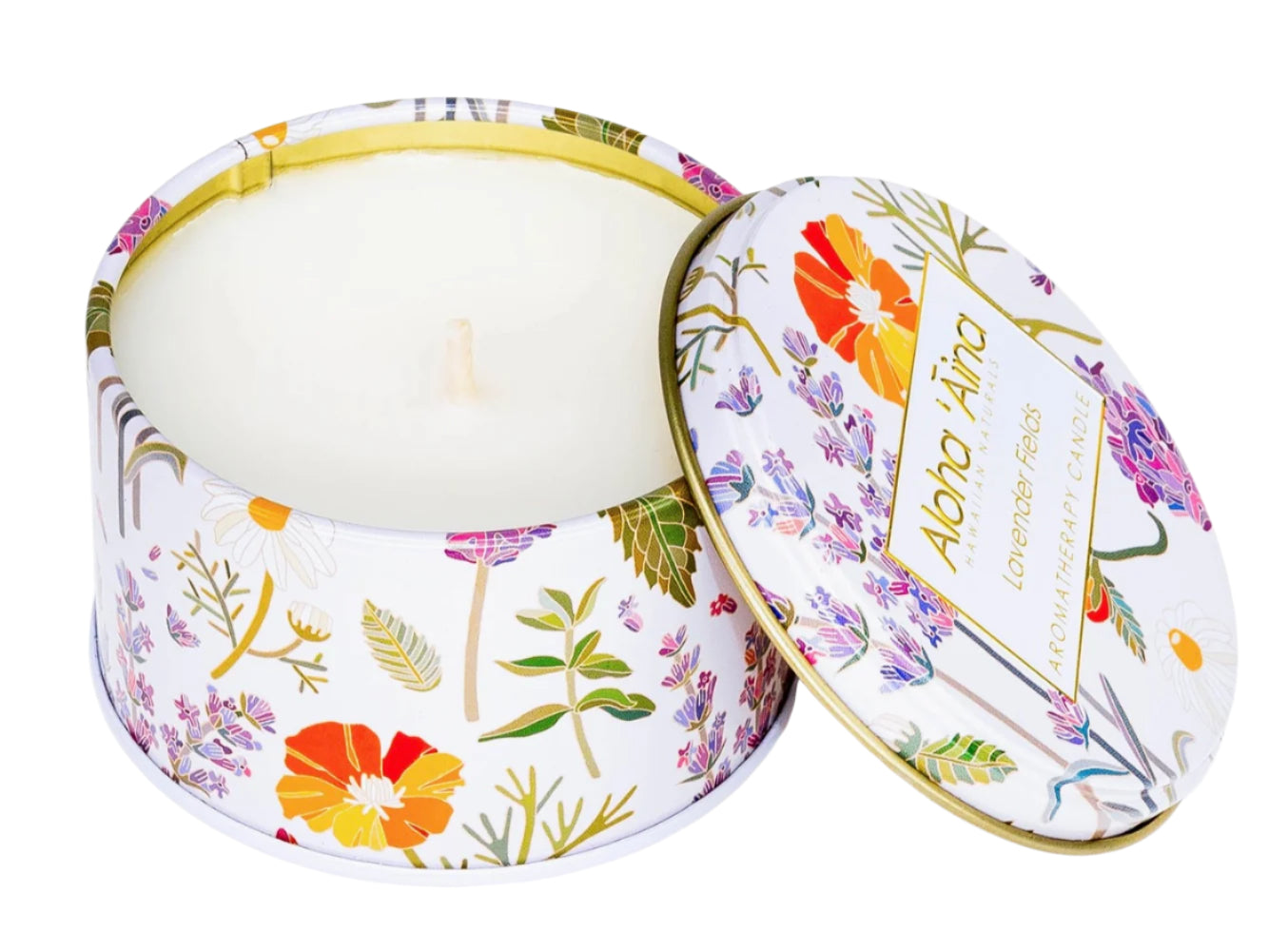 Aloha ‘Aina Lavender Fields Gold Tin Candle