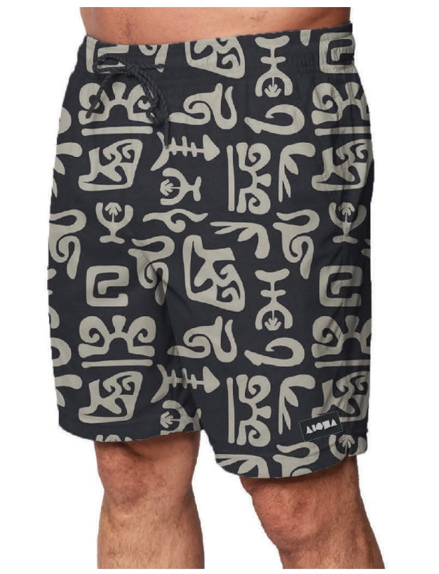 MAIKAI Charcoal Adult Board Shorts