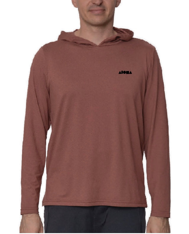 CAMPTON Heather Red Sand Performance Hoodie