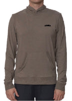 SILVA Heather Coffee Unisex UPF50 Performance Hoodie