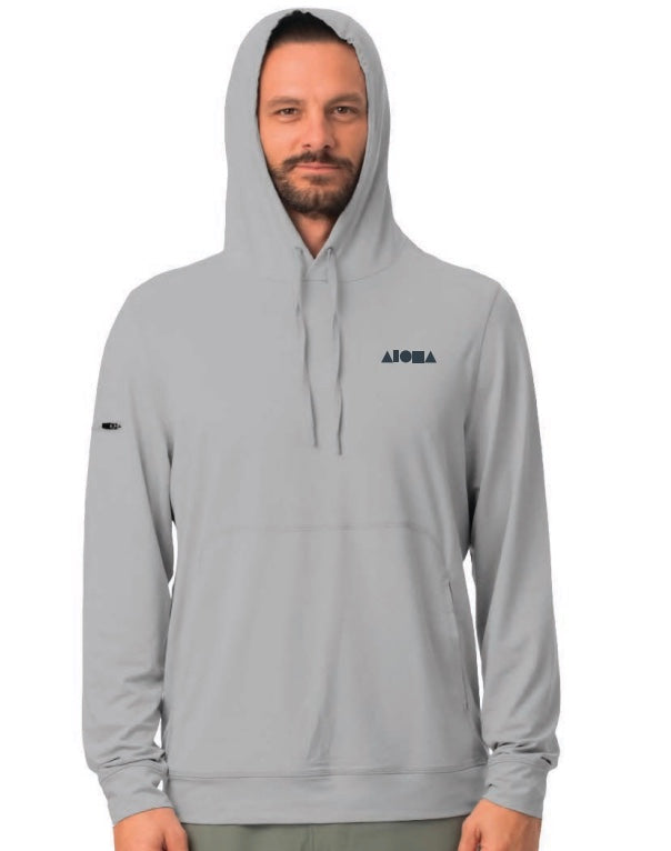 HELM Light Grey Unisex UPF50 Performance Hoodie