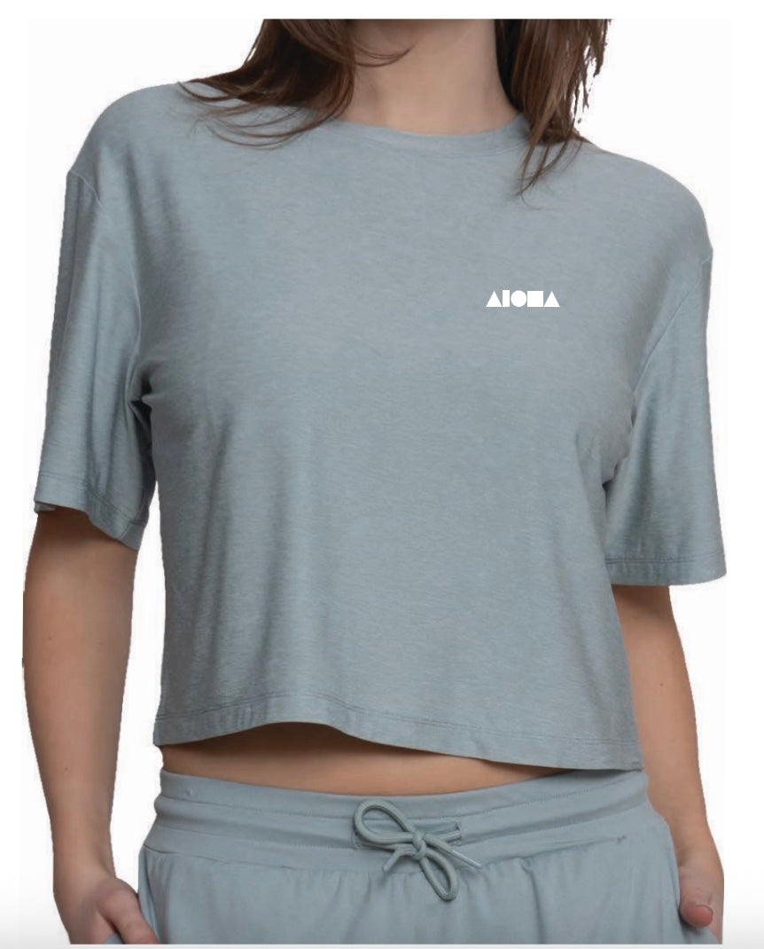 ARIA Heather Seafoam UPF50 S/S