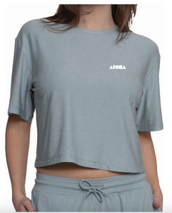 ARIA Heather Seafoam UPF50 S/S