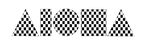 CHECKERS Aloha Shapes Vinyl Decal Sticker