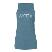 MAUKA TO MAKAI Racer Heather Blue Tank