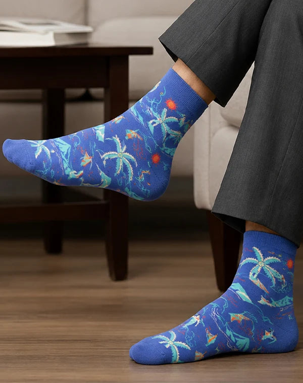 BEACH DAY Men's Crew Socks | Hawaii Island Collection