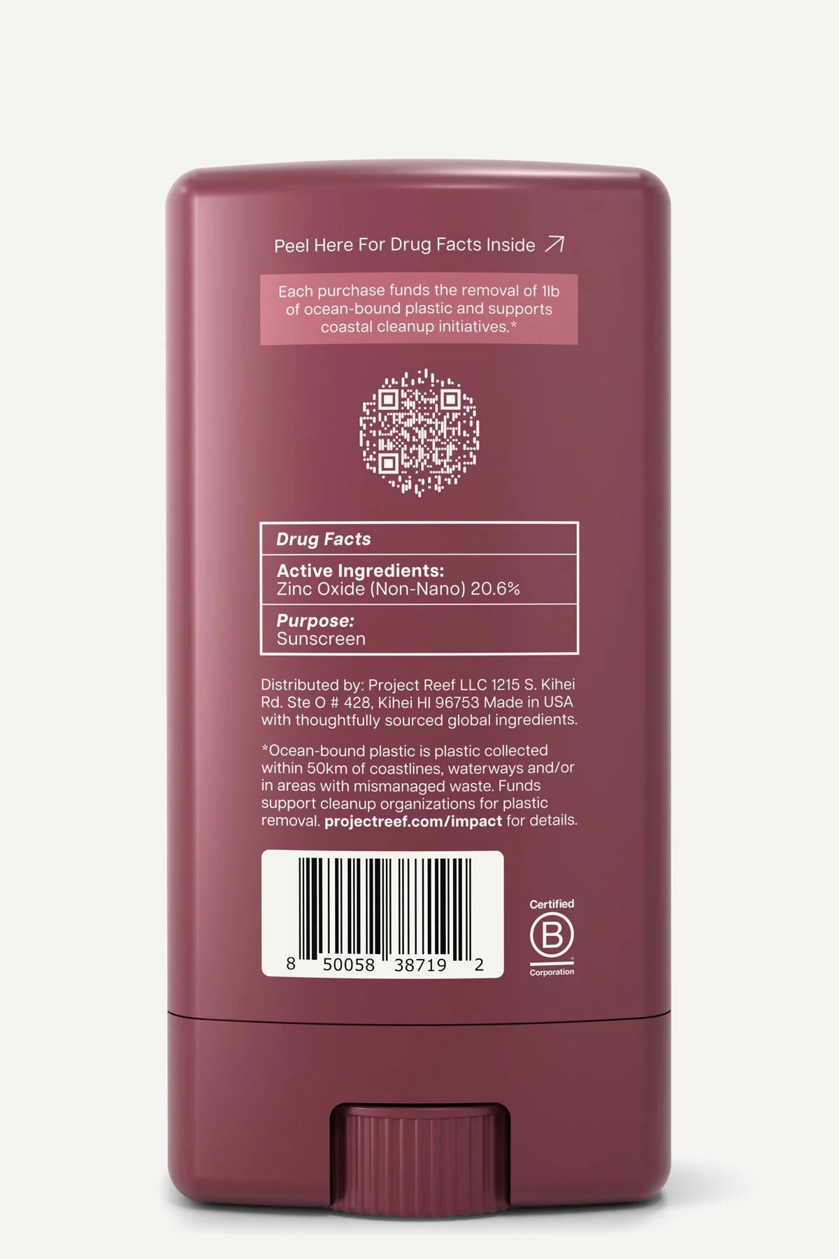 PROJECT REEF SPF50 Face Stick