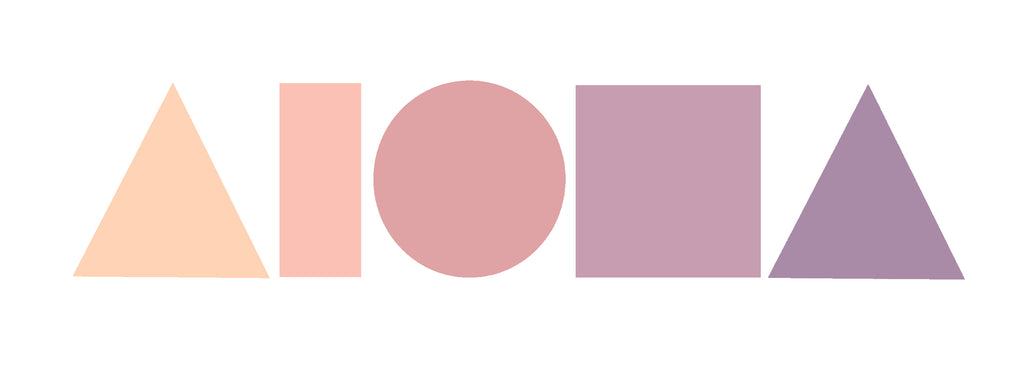 PUA PINKS Aloha Shapes Vinyl Decal Sticker