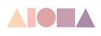PUA PINKS Aloha Shapes Vinyl Decal Sticker