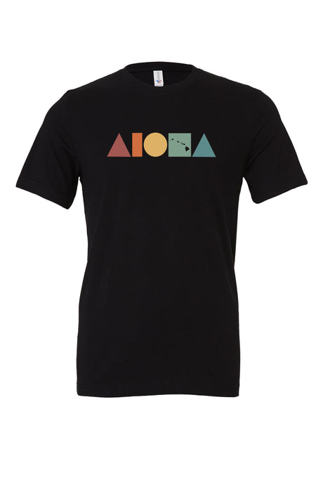 ISLAND SHAPES Retro Rainbow Unisex Tee