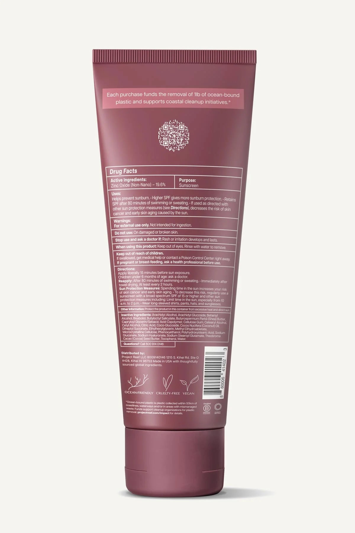 PROJECT REEF Mineral SPF50 Lotion