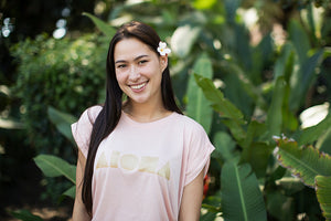 PEACH ALOHA SHAPES Flowy Muscle Tee Wholesale