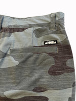 Detail of back pocket and logo label