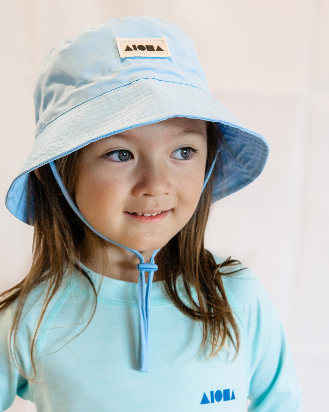 WATSON Light Blue Kids Bucket Hat