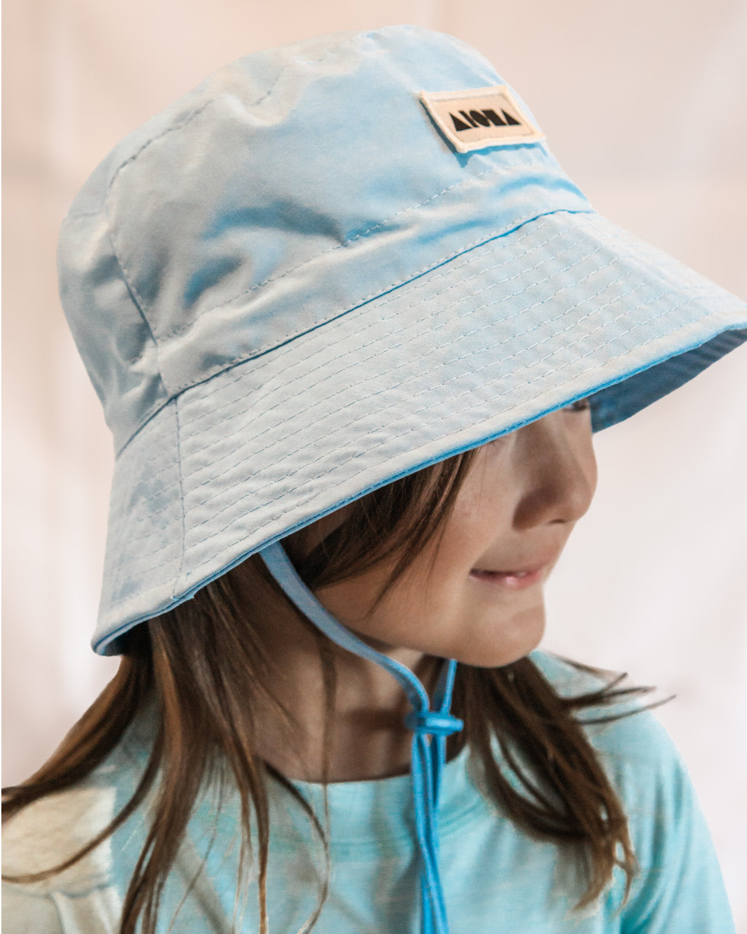 WATSON Light Blue Kids Bucket Hat