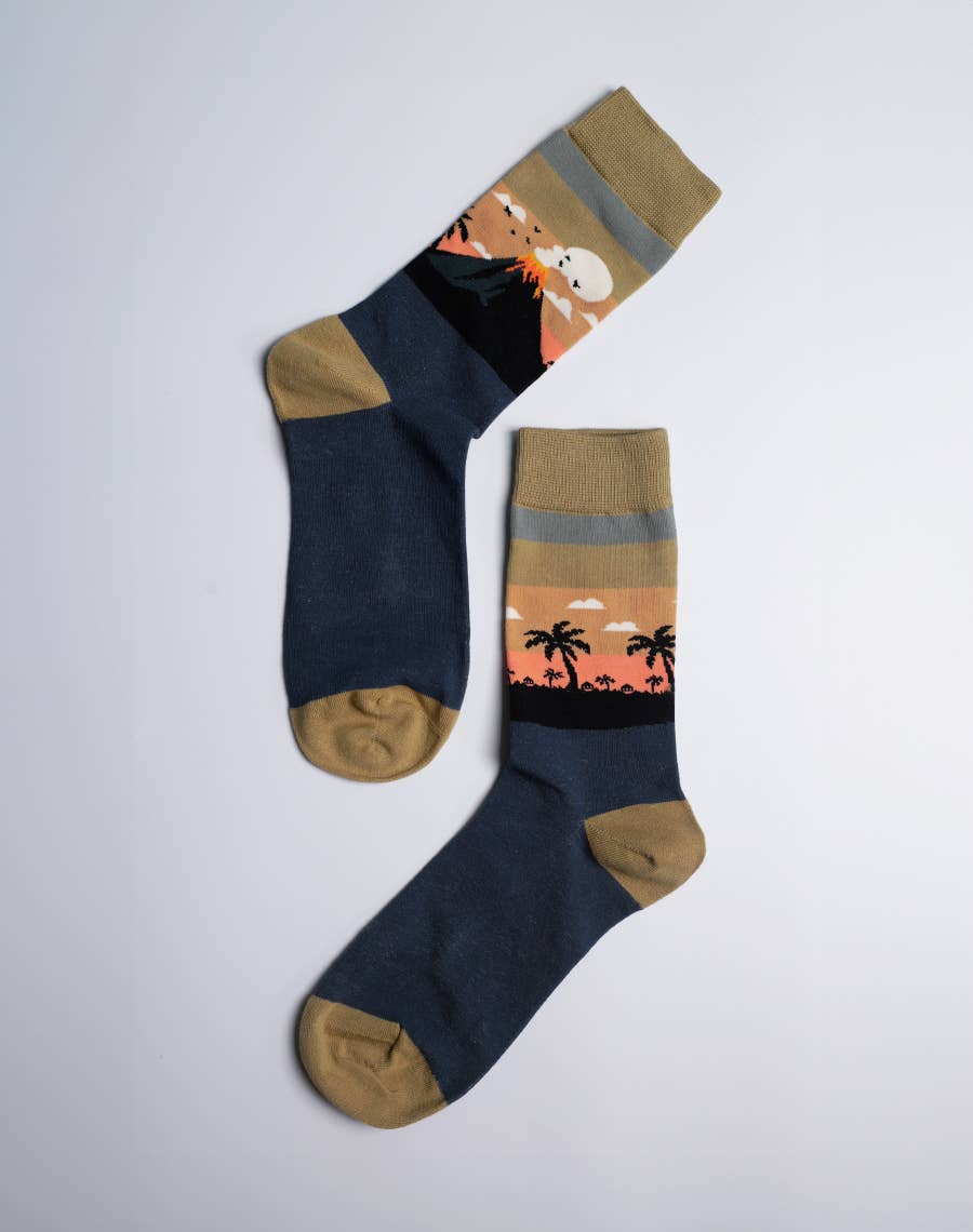 LAVA LAND Men's Crew Socks | Hawaii Island Collection