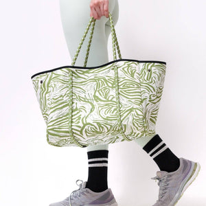 EVERYDAY TOTE BAG - SAGE MARBLE