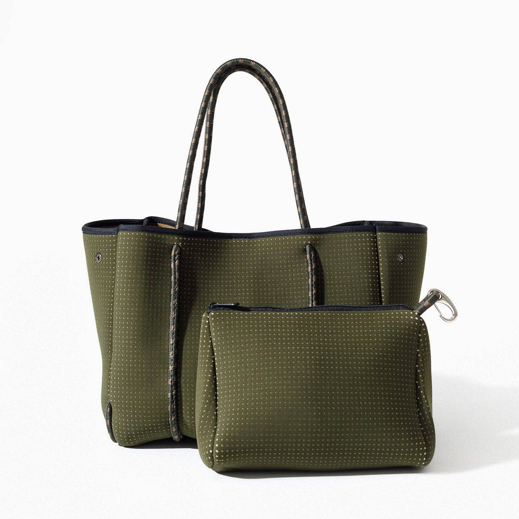 OLIVE Green Everyday Tote Bag | Neoprene & Waterproof