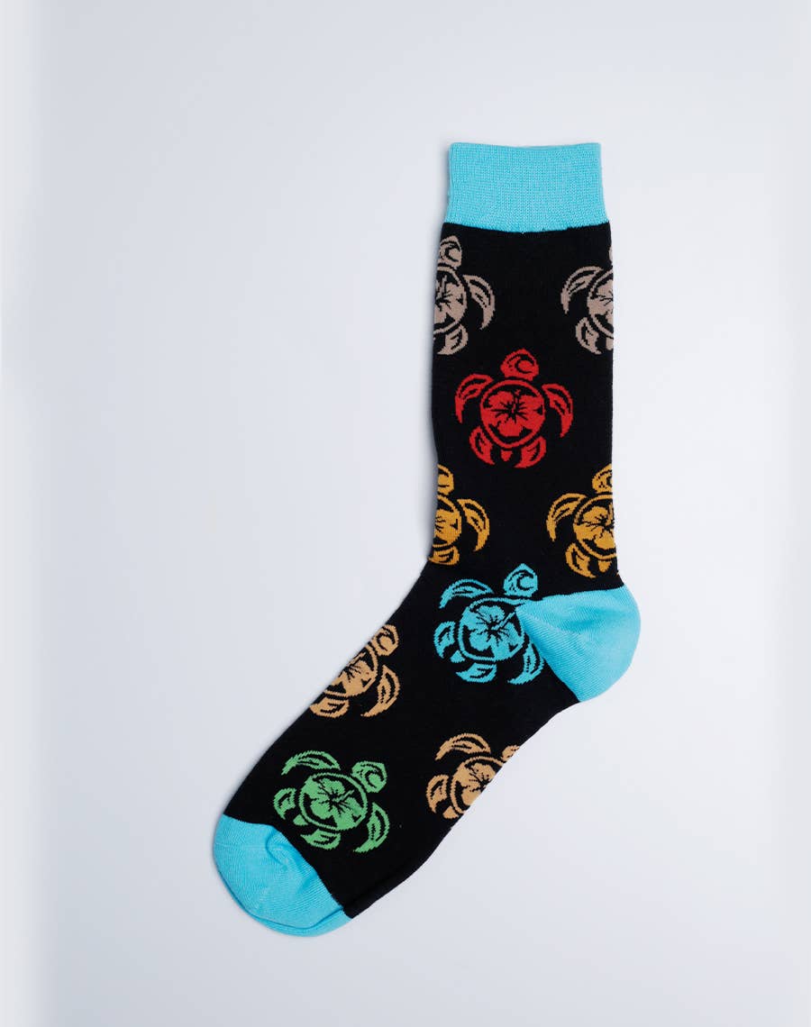 TRIBAL TURTLE Men's Crew Socks