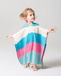 PINK STRIPE Kids Surf Poncho
