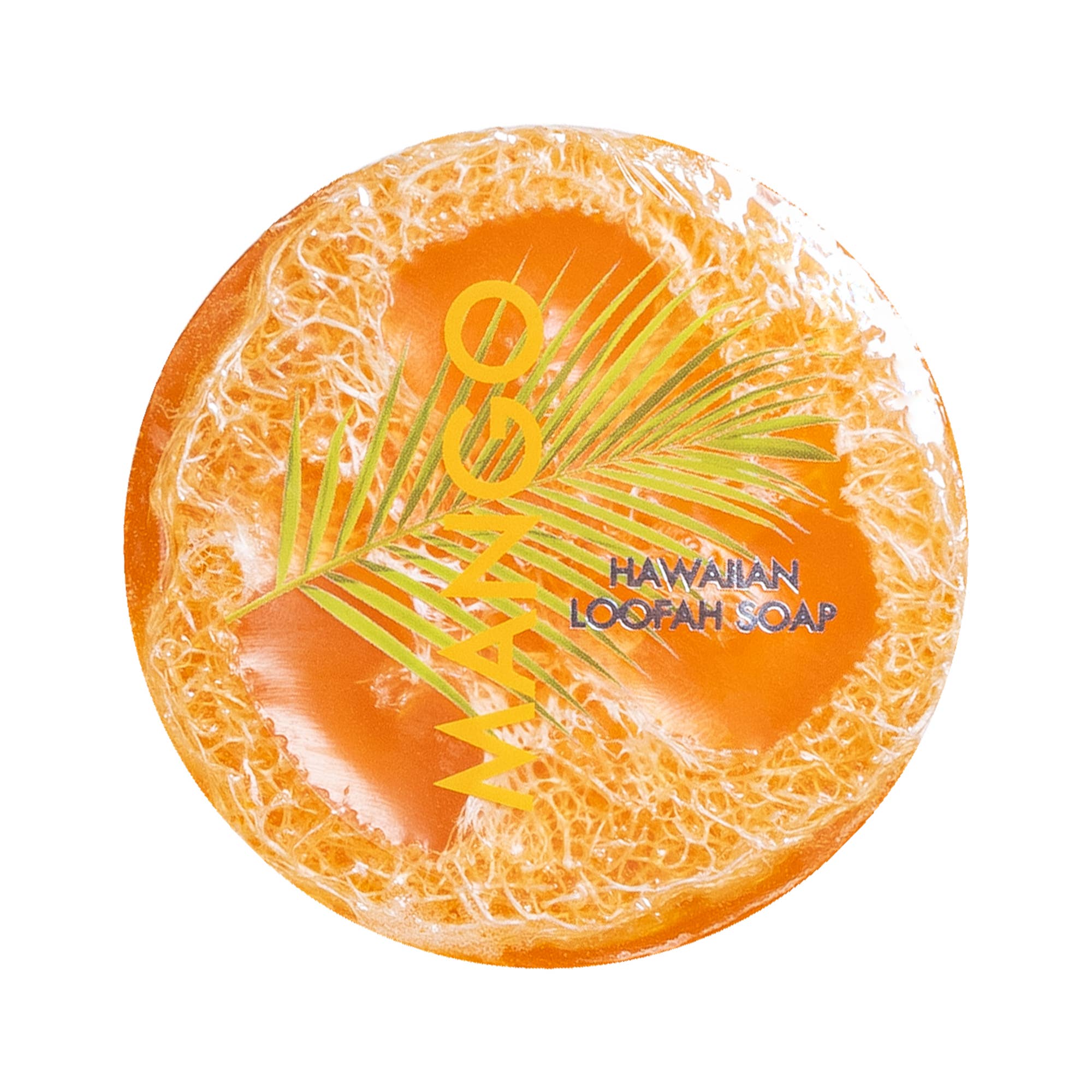 MANGO Sea Salt & Kukui Exfoliating Loofah Soap