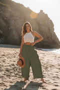 WANDERER Army Green Wide-Leg Pants