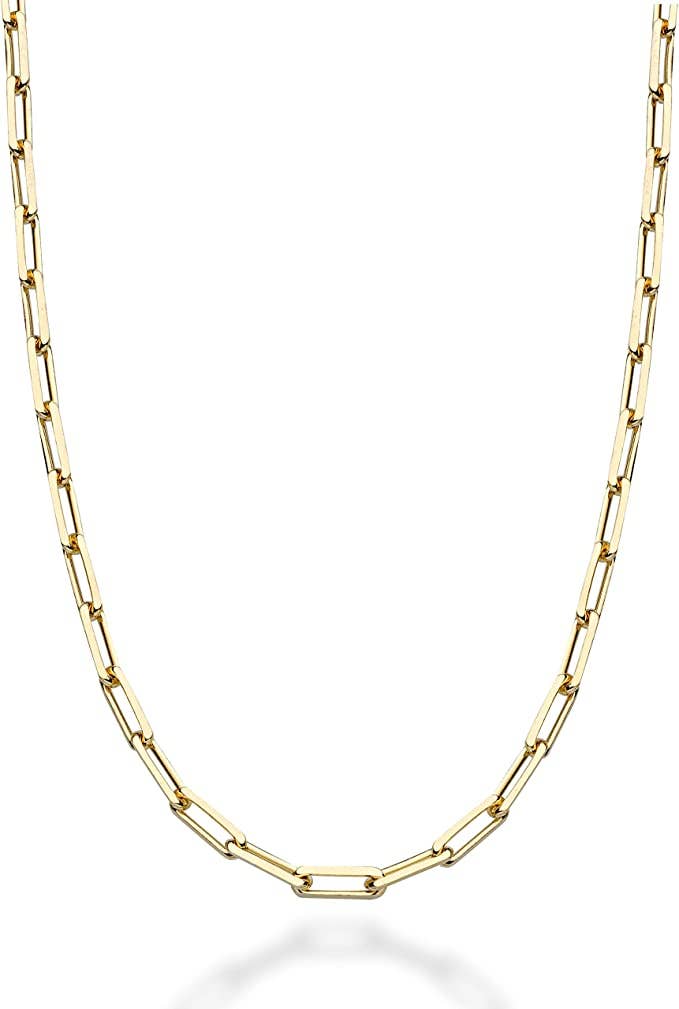 PAPERCLIP Link 18K Gold Chain | 3mm, 20"