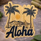 ALOHA BEACH Bamboo Sticker