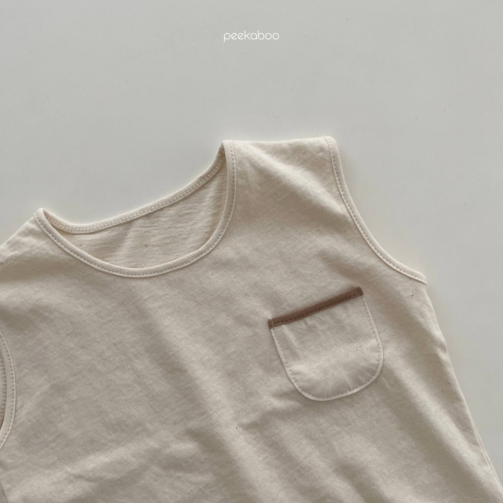 SUMMER Basic Tee w/ Pocket and Shorts Set