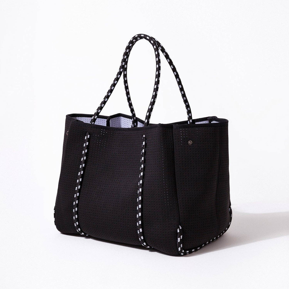 BLACK Basic Everyday Tote Bag | Neoprene & Waterproof