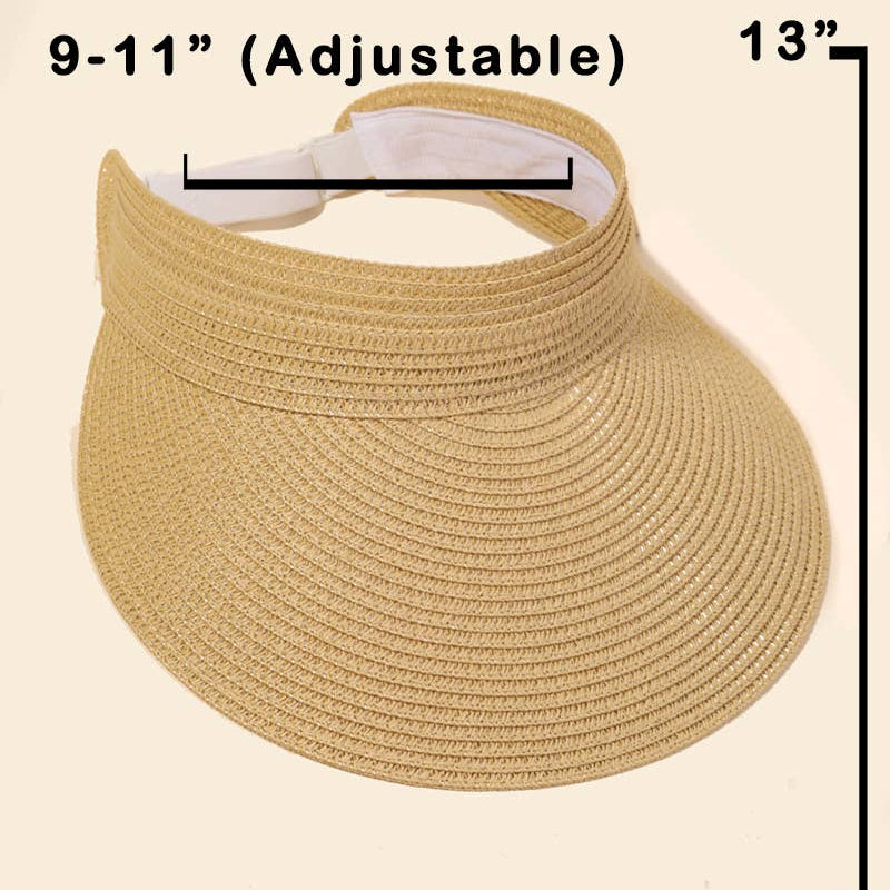ROSE Adult Straw Visor
