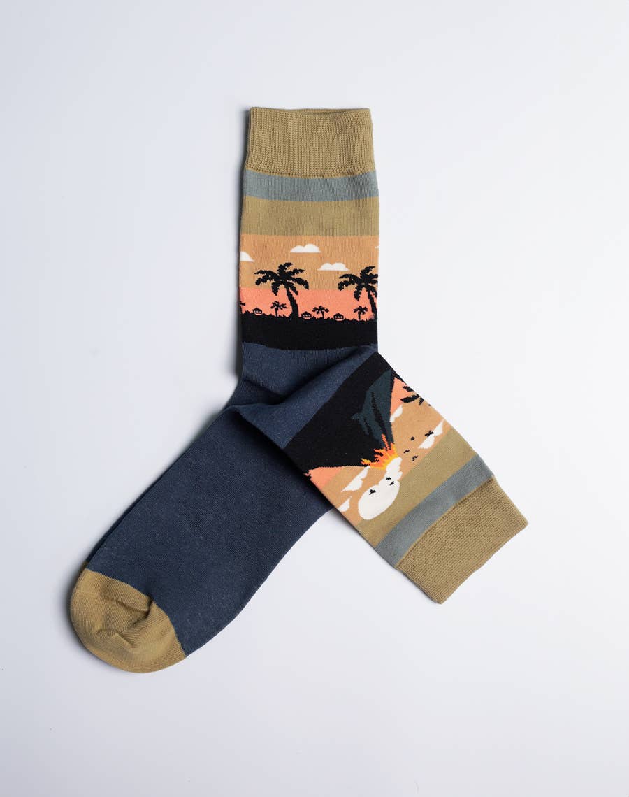 LAVA LAND Men's Crew Socks | Hawaii Island Collection