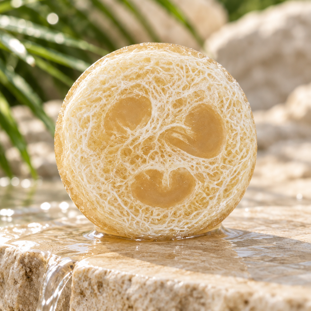 Coconut loofah soap lifestyle image