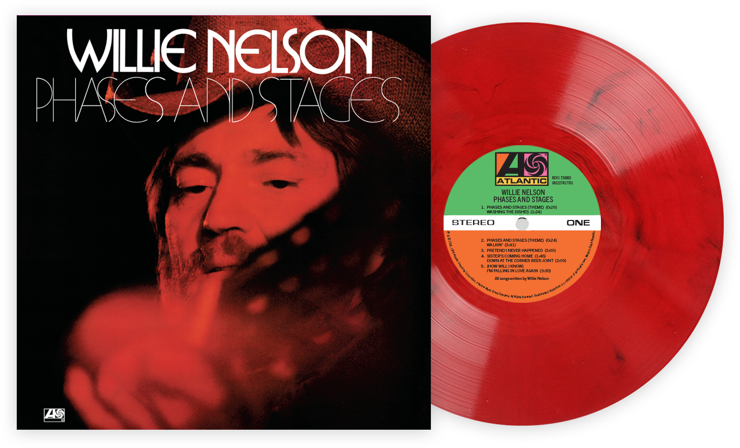 Willie Nelson — Phases and Stages | 1974 Country Vinyl LP: Default Title