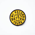 RECORD COLLECTION Decorative Iron On Embroidered Patch | Union Made