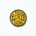 RECORD COLLECTION Decorative Iron On Embroidered Patch | Union Made