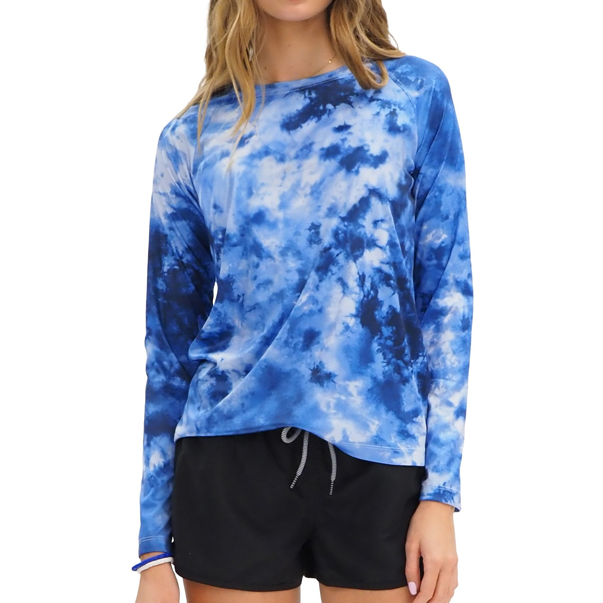 KAILANI Navy Tie Dye UPF50 L/S